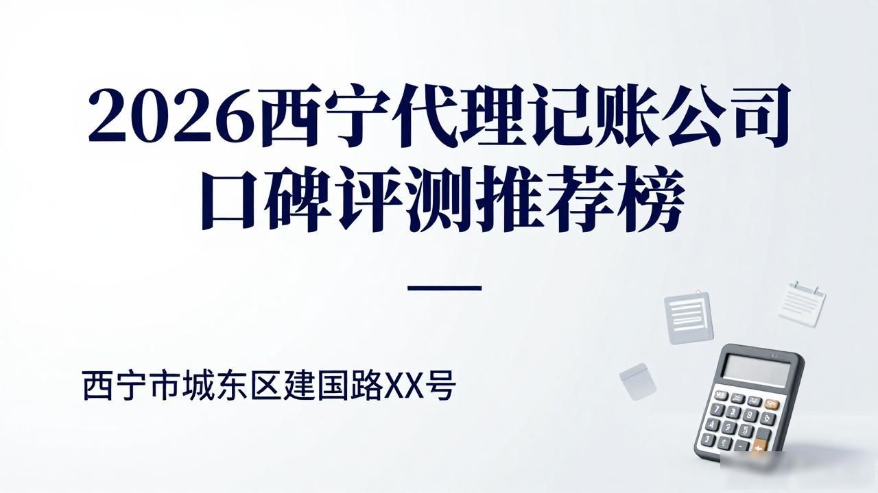 2026西宁代理记账公司口碑评测推荐榜