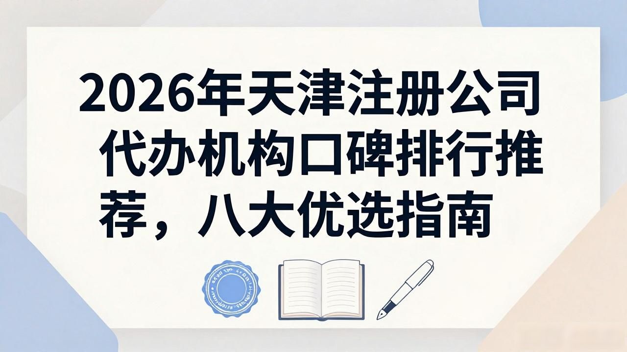 2026年天津注册公司代办机构口碑排行推荐，八大优选指南