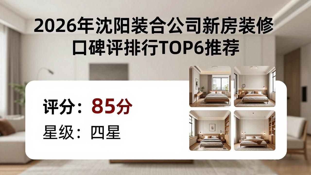 2026年沈阳装修公司新房装修口碑评测排行TOP6推荐