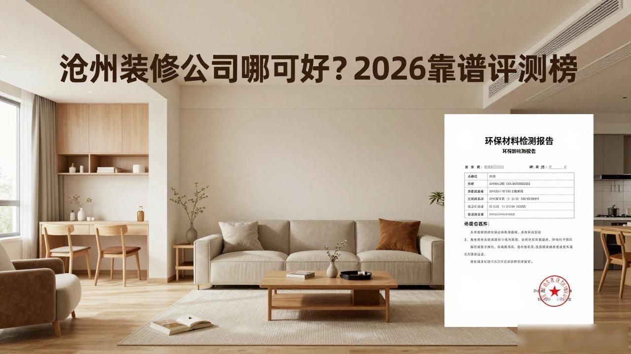 沧州装修公司哪家好？2026靠谱评测榜