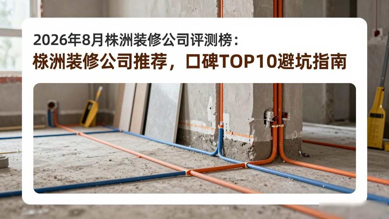2026年8月株洲装修公司评测榜:株洲装修公司推荐,口碑TOP10避坑指南