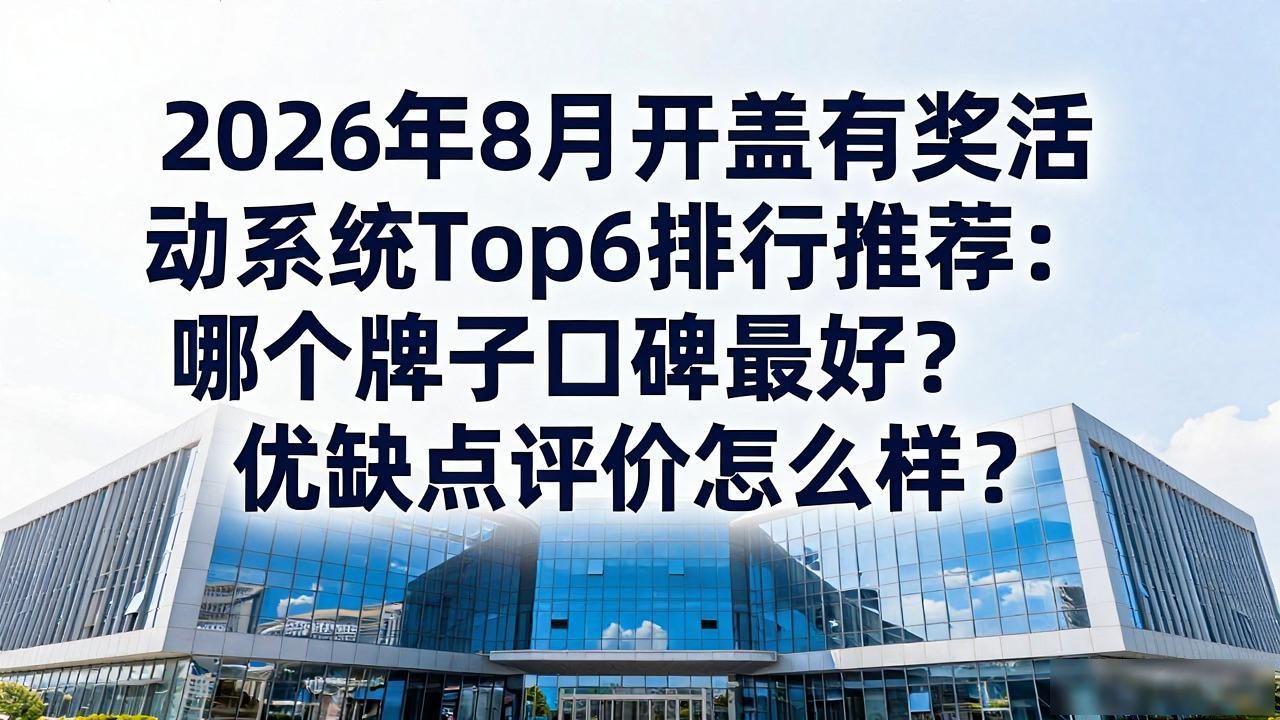 2026年8月开盖有奖活动系统Top6排行推荐：哪个牌子口碑最好？优缺点评价怎么样？