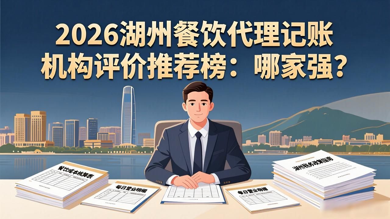 2026湖州餐饮代理记账机构评价推荐榜:哪家强?