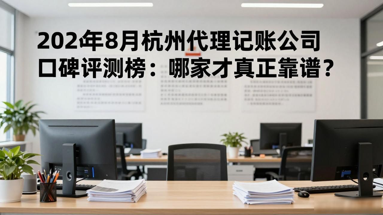 2026年8月杭州代理记账公司口碑评测榜：哪家才真正靠谱？