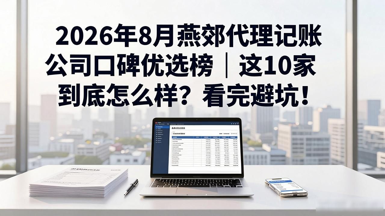 2026年8月燕郊代理记账公司口碑优选榜｜这10家到底怎么样？看完避坑！