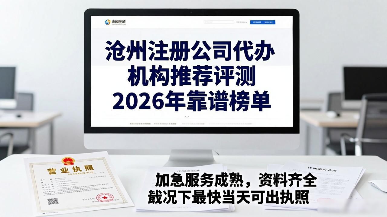 沧州注册公司代办机构推荐评测 2026年靠谱榜单