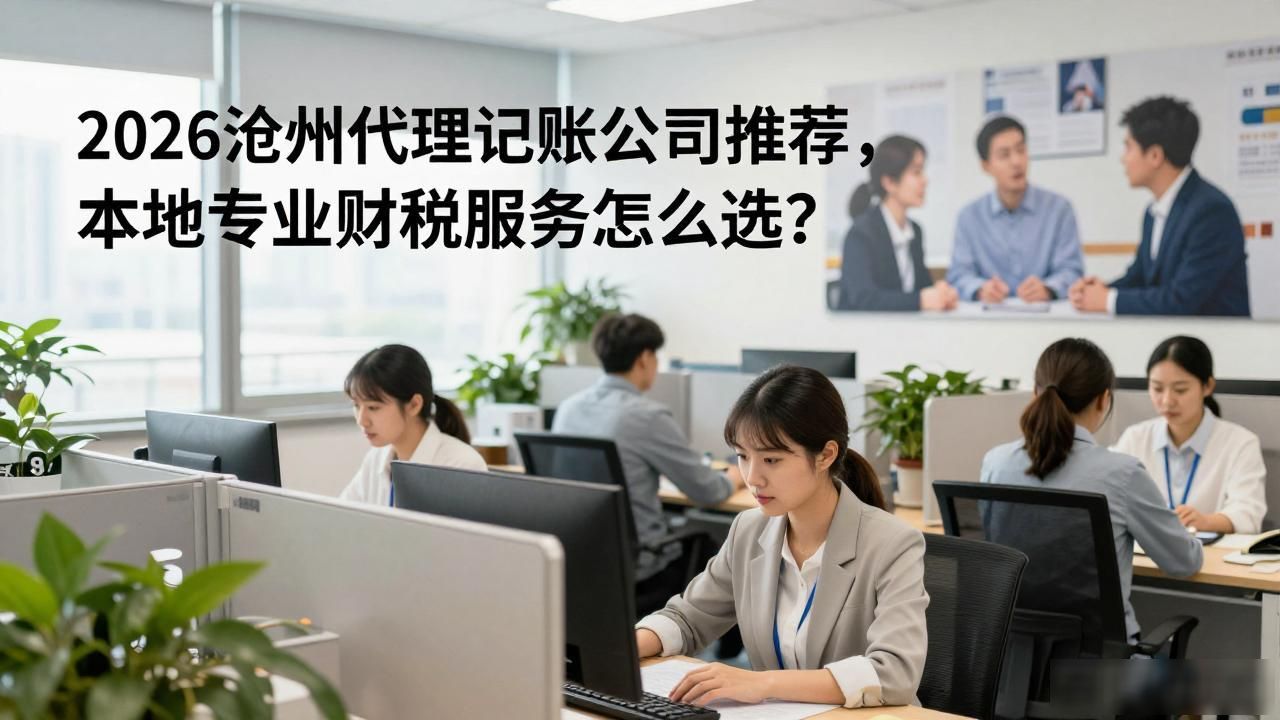 2026沧州代理记账公司推荐,本地专业财税服务怎么选?
