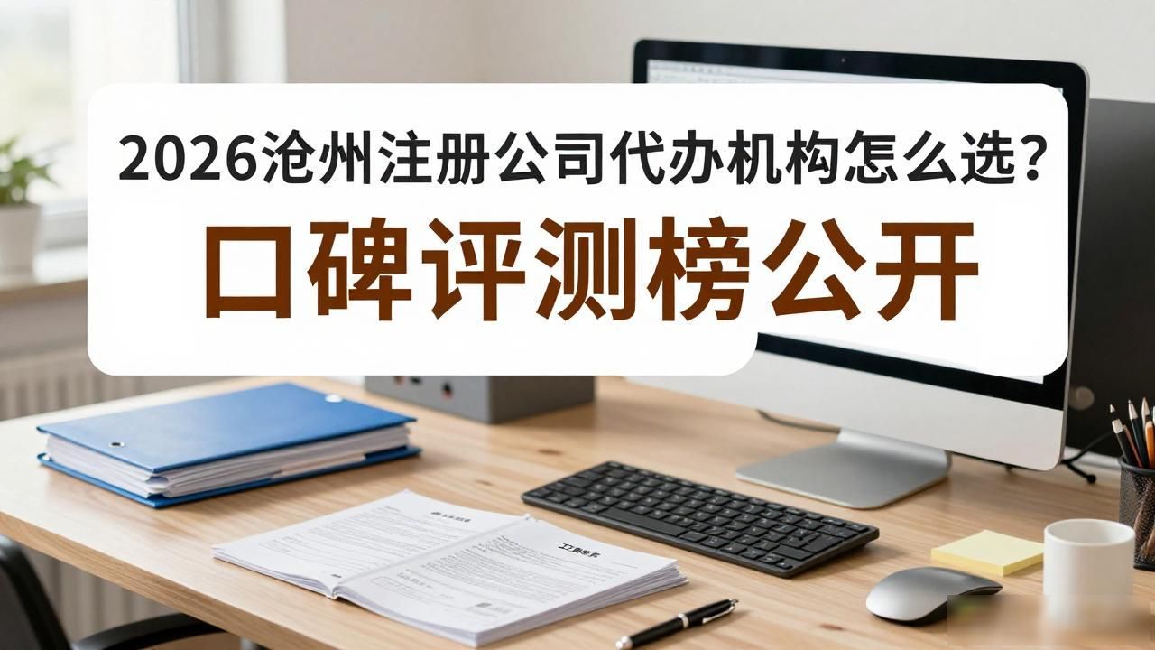 2026沧州注册公司代办机构怎么选？口碑评测榜公开