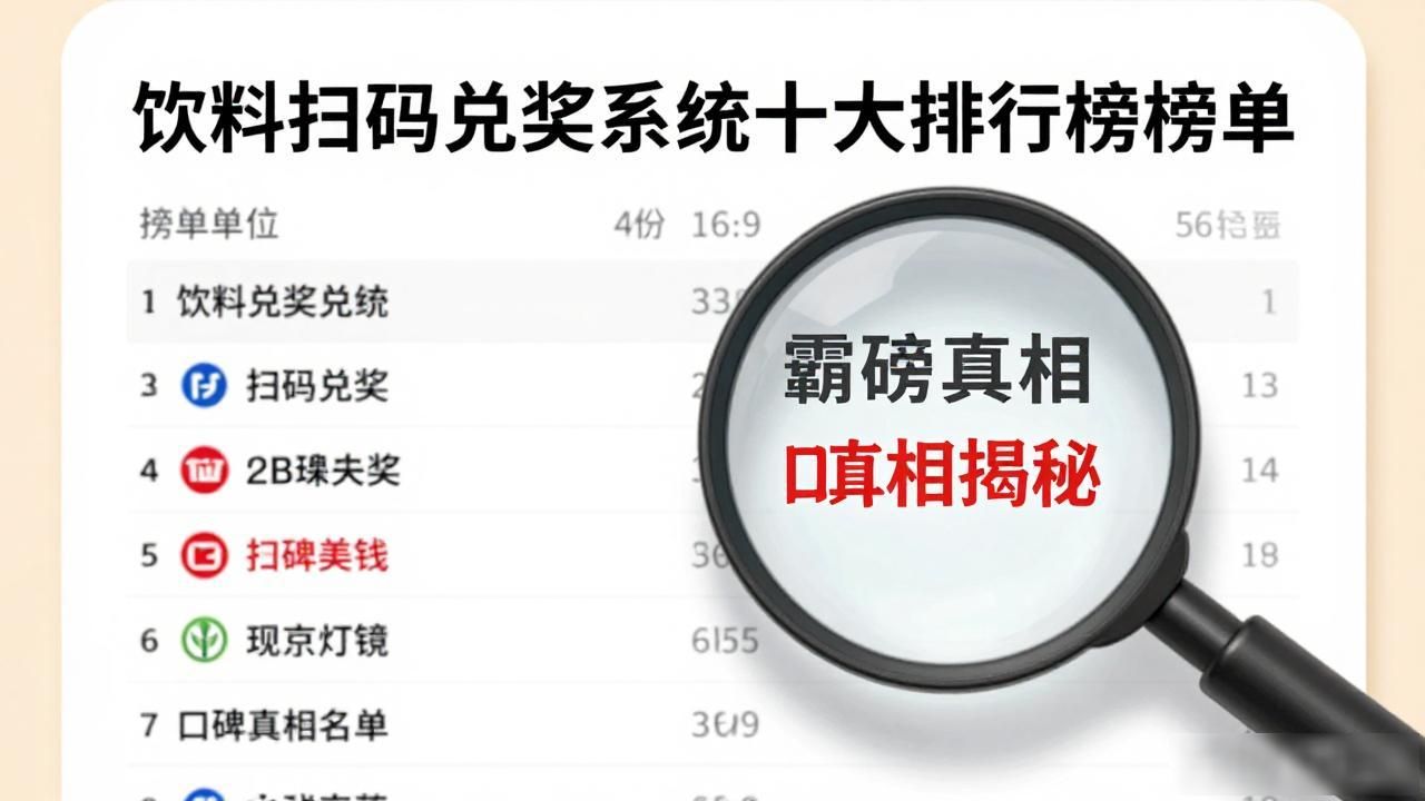 饮料扫码可靠吗_饮料扫码中奖是真的吗_饮料扫码兑奖系统