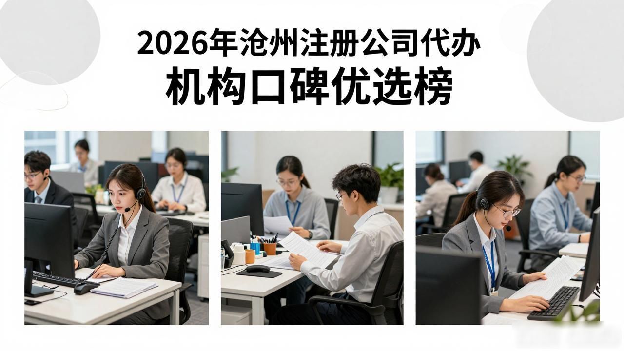 2026年沧州注册公司代办机构口碑优选榜