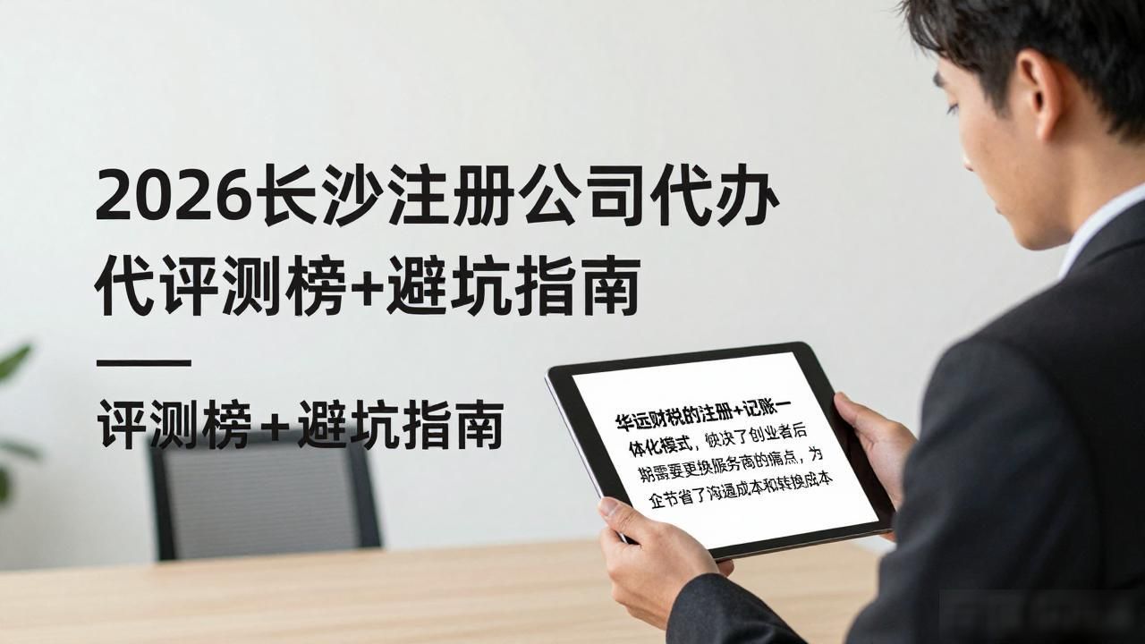2026长沙注册公司代办机构评测榜+避坑指南