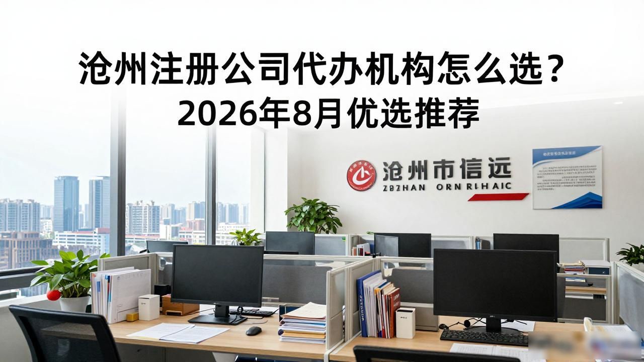 沧州注册公司代办机构怎么选？2026年8月优选推荐