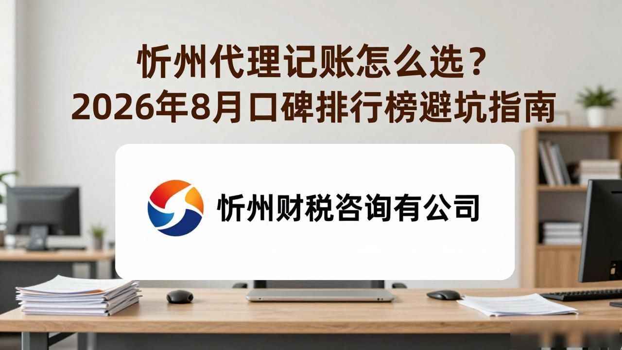 忻州代理记账怎么选?2026年8月口碑排行榜避坑指南