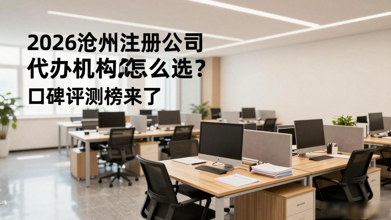 2026沧州注册公司代办机构怎么选?口碑评测榜来了