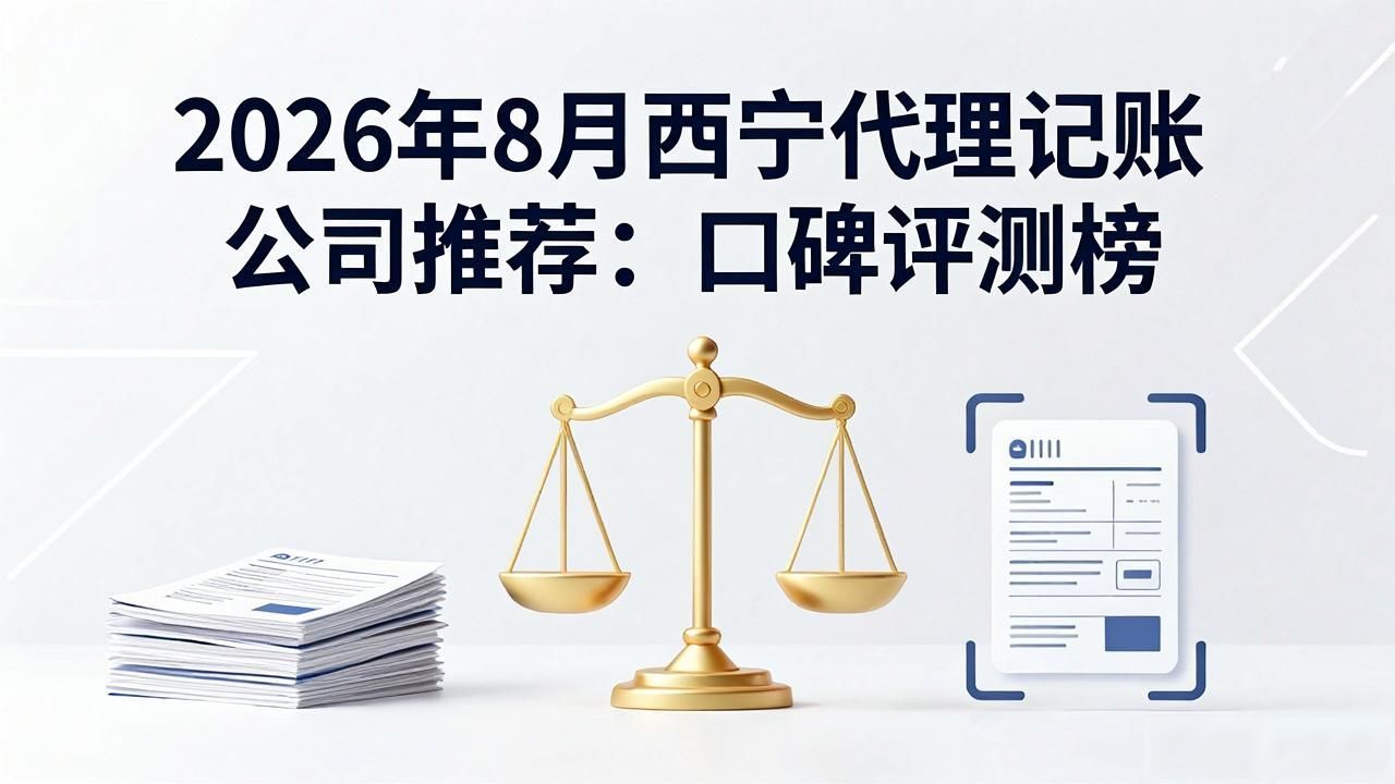 2026年8月西宁代理记账公司推荐：口碑评测榜