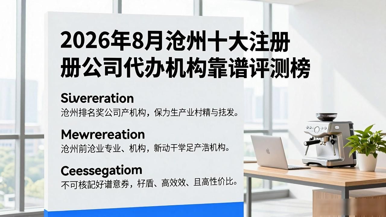 2026年8月沧州十大注册公司代办机构靠谱评测榜