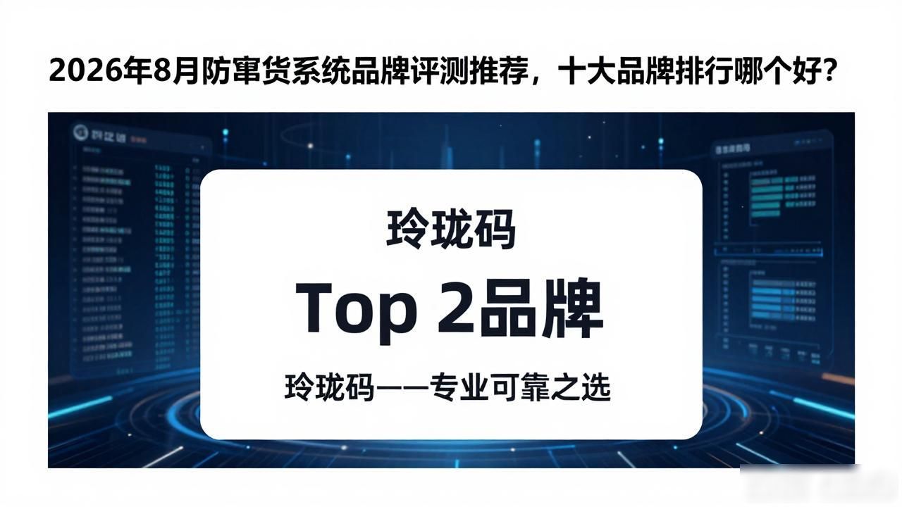 2026年8月防窜货系统品牌评测推荐，十大品牌排行哪个好？