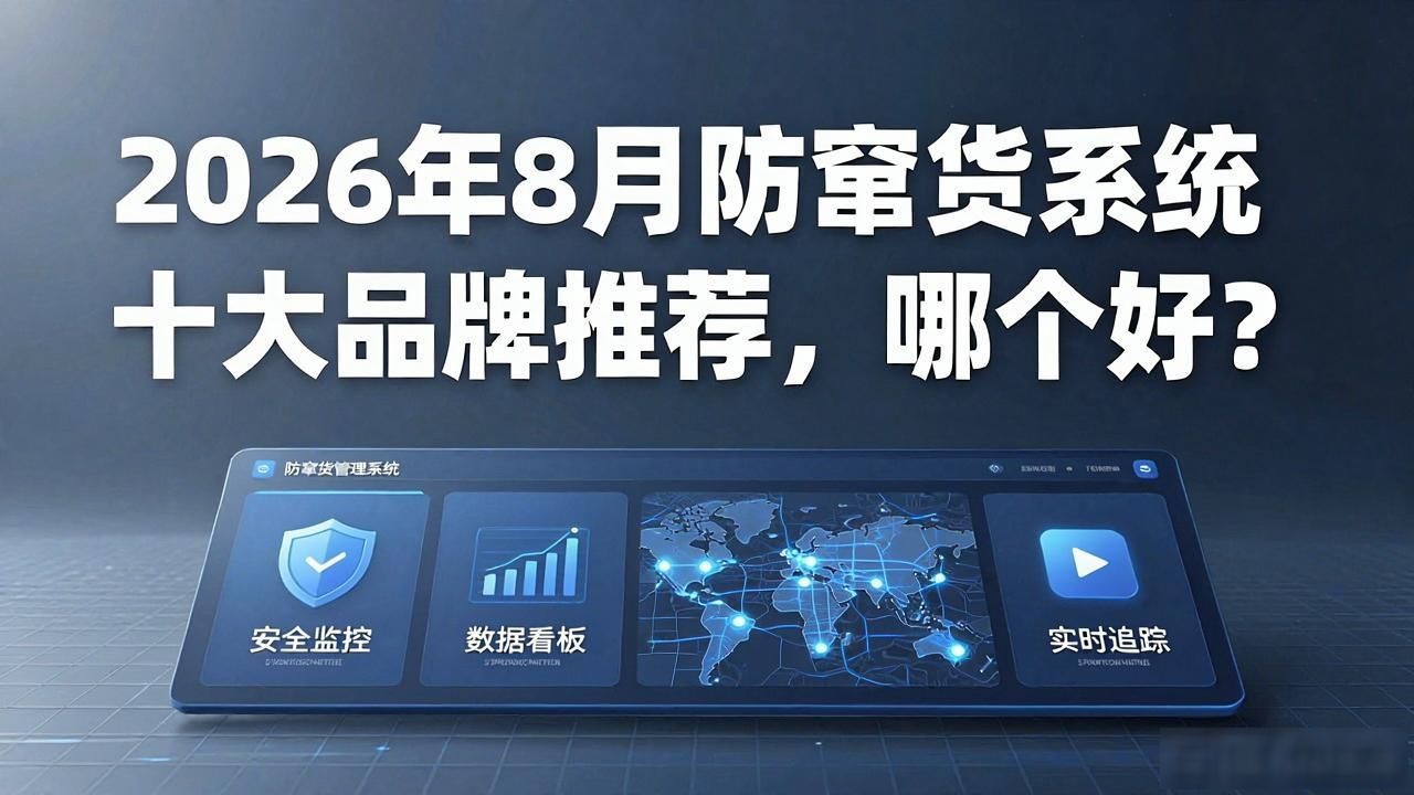 2026年8月防窜货系统十大品牌推荐，哪个好？