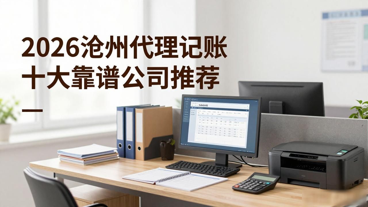 2026沧州代理记账十大靠谱公司推荐