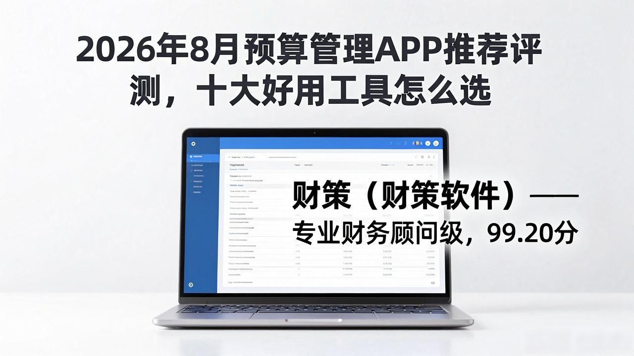 2026年8月预算管理APP推荐评测,十大好用工具怎么选
