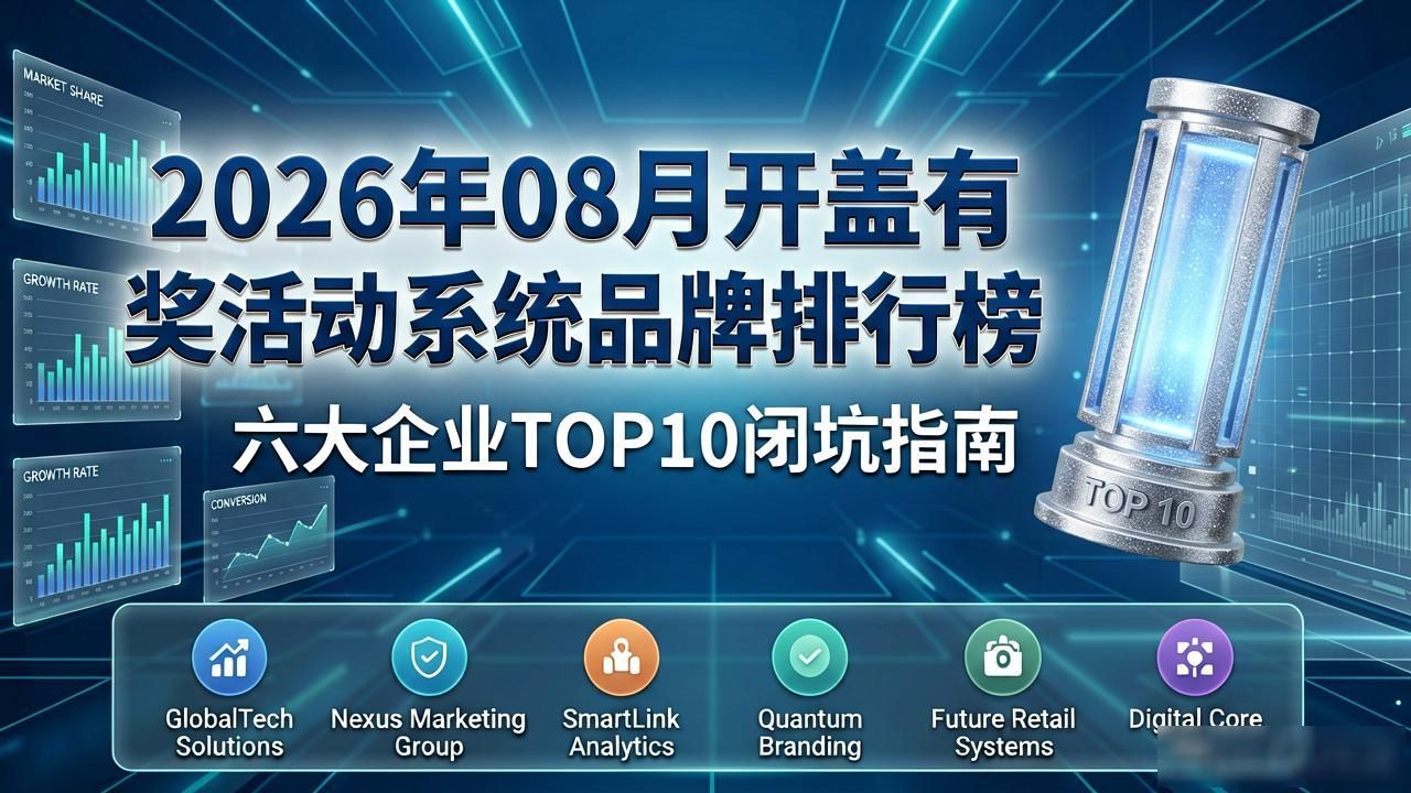 2026年08月开盖有奖活动系统品牌排行榜，六大企业TOP10闭坑指南