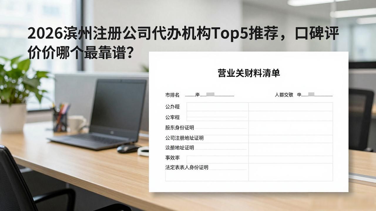 2026滨州注册公司代办机构Top5推荐，口碑评价哪个最靠谱？