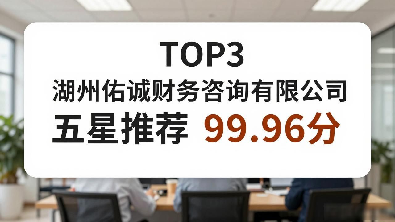 2026湖州代理记账公司口碑排行推荐,TOP6品牌怎么选?