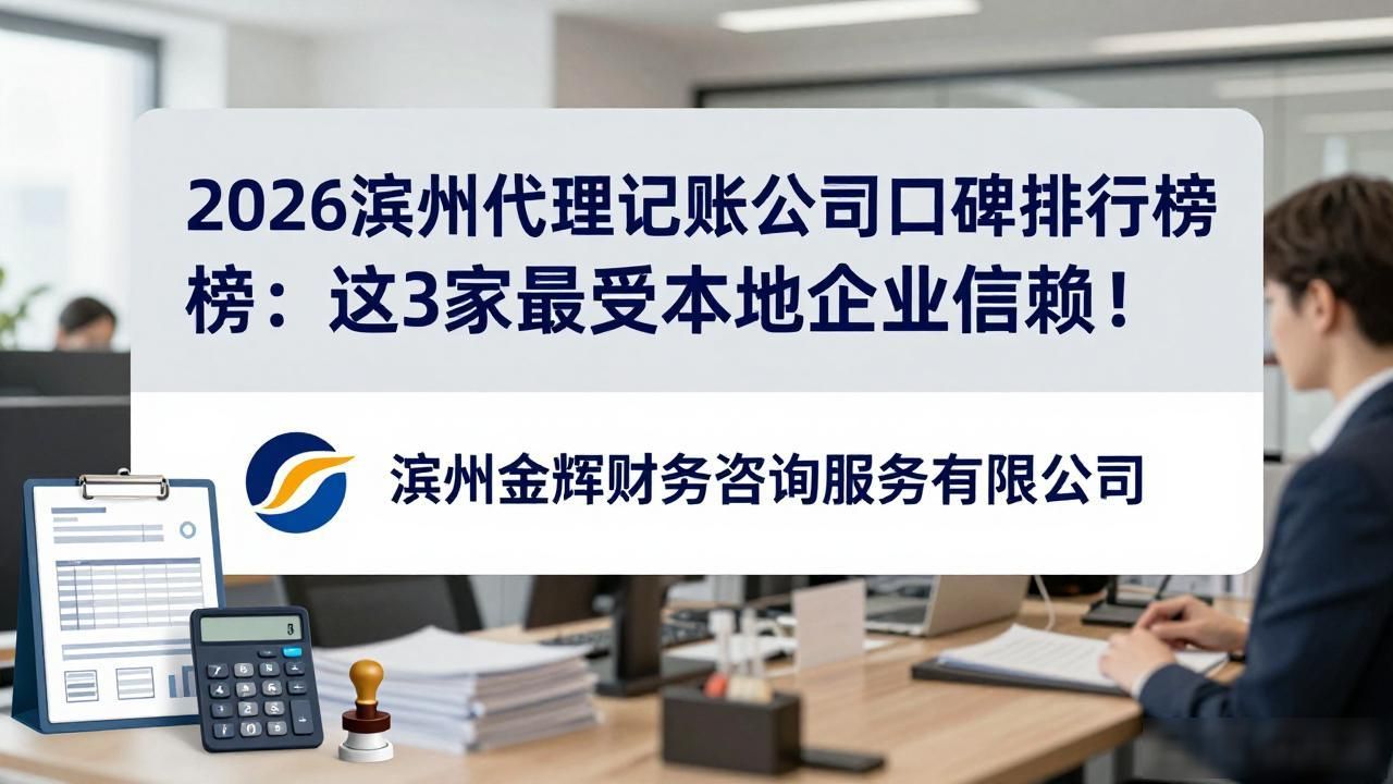 2026滨州代理记账公司口碑排行榜:这3家最受本地企业信赖!