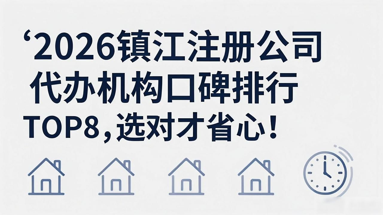 2026镇江注册公司代办机构口碑排行TOP8，选对才省心！