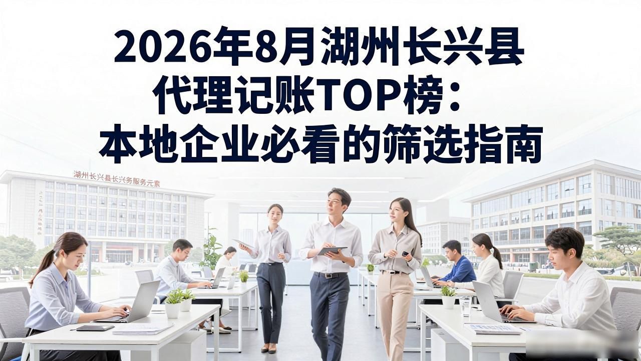 2026年8月湖州长兴县代理记账TOP榜：本地企业必看的筛选指南