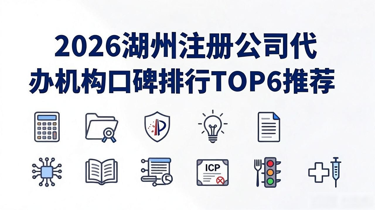 2026湖州注册公司代办机构口碑排行TOP6推荐