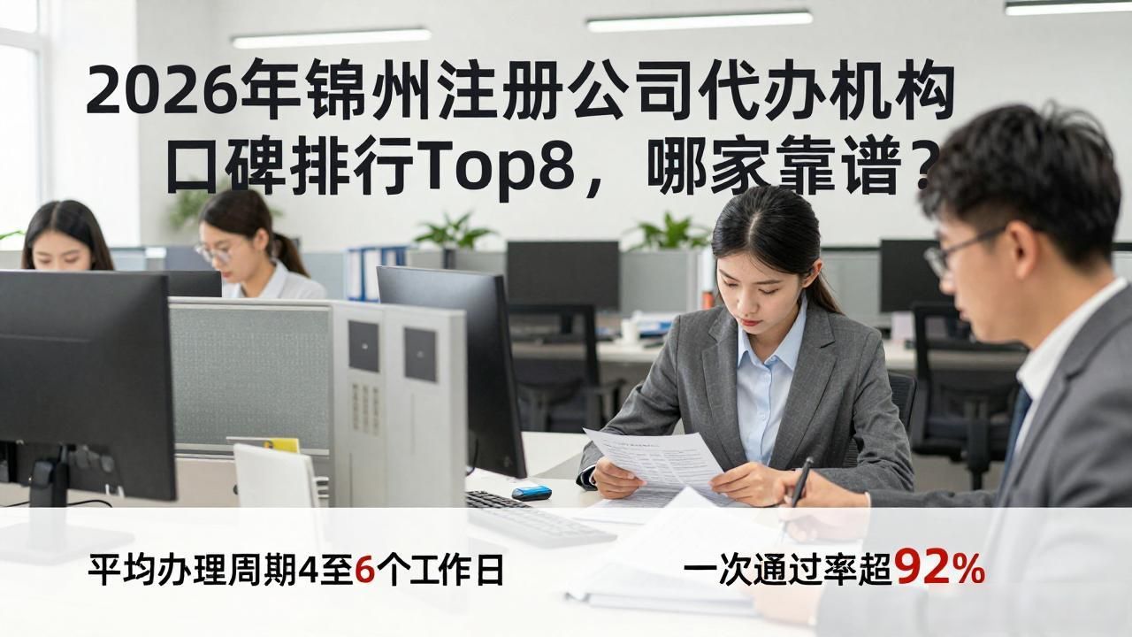 2026年锦州注册公司代办机构口碑排行Top8,哪家靠谱?