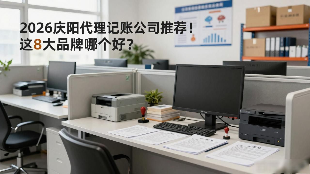 2026庆阳代理记账公司推荐！这8大品牌哪个好？