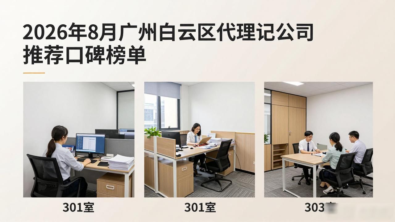 2026年8月广州白云区代理记账公司推荐口碑榜单