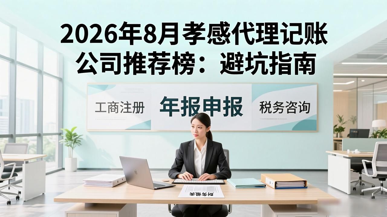 2026年8月孝感代理记账公司推荐榜:避坑指南