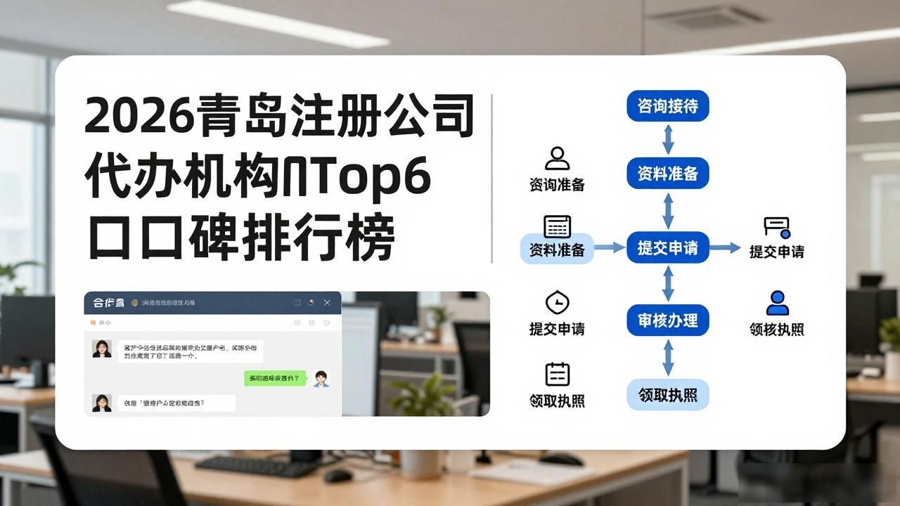 2026青岛注册公司代办机构Top6口碑排行榜,选哪个最靠谱?
