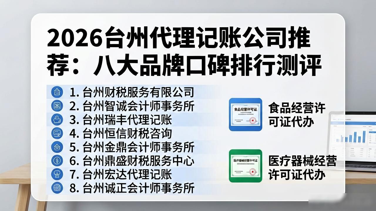 2026台州代理记账公司推荐:八大品牌口碑排行测评