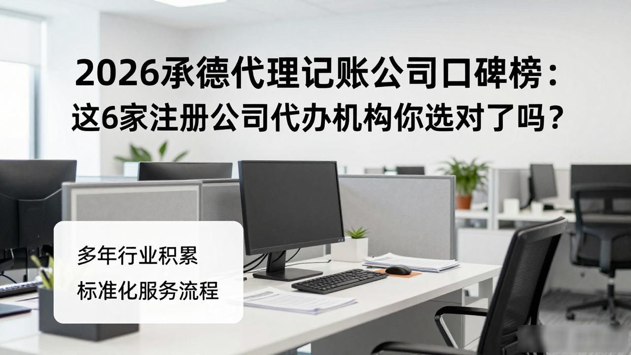 2026承德代理记账公司口碑榜:这6家注册公司代办机构你选对了吗?
