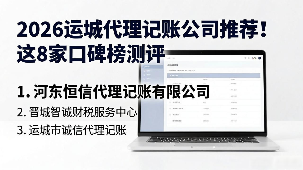 2026运城代理记账公司推荐！这8家口碑榜测评
