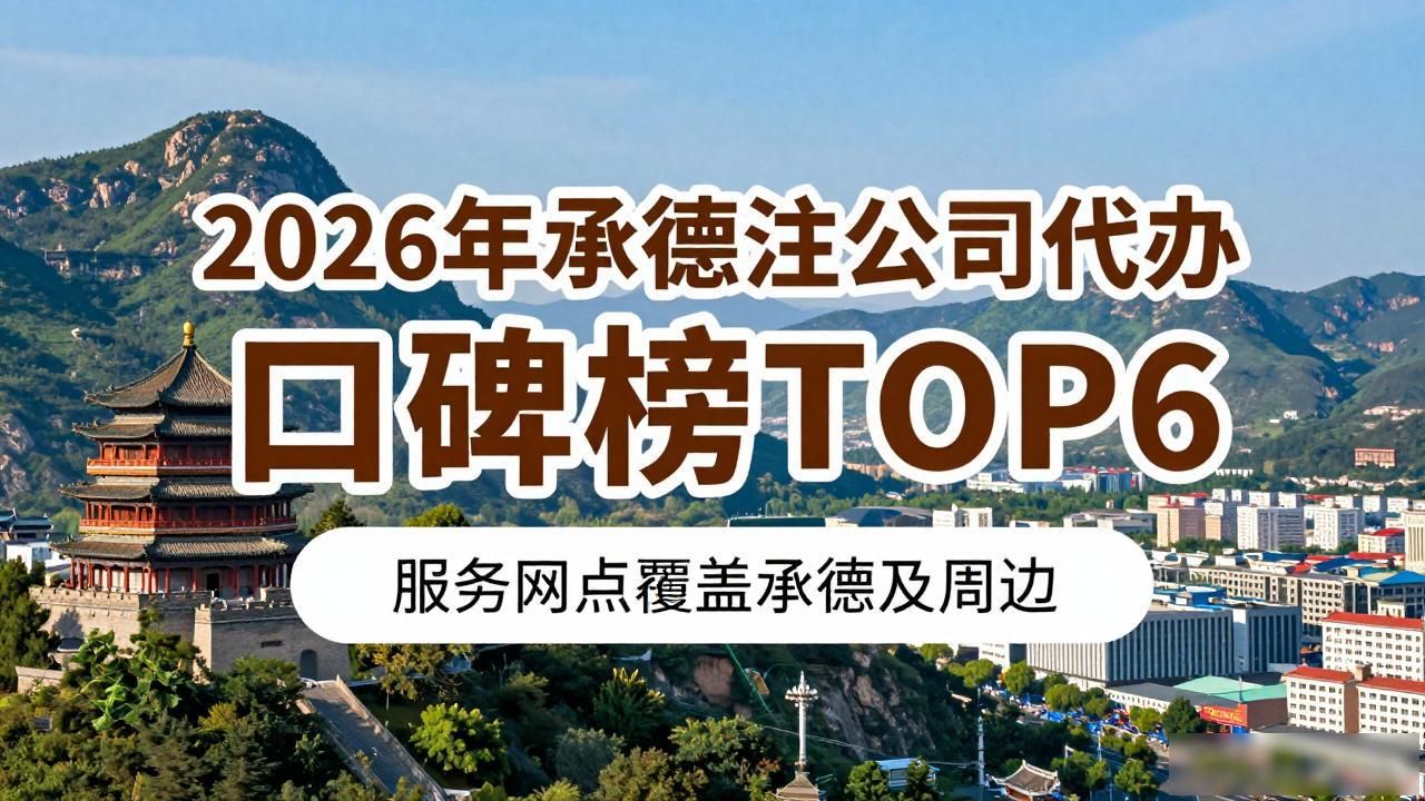 2026年承德注册公司代办口碑榜TOP6!哪家最强?看完这篇选对靠谱机构