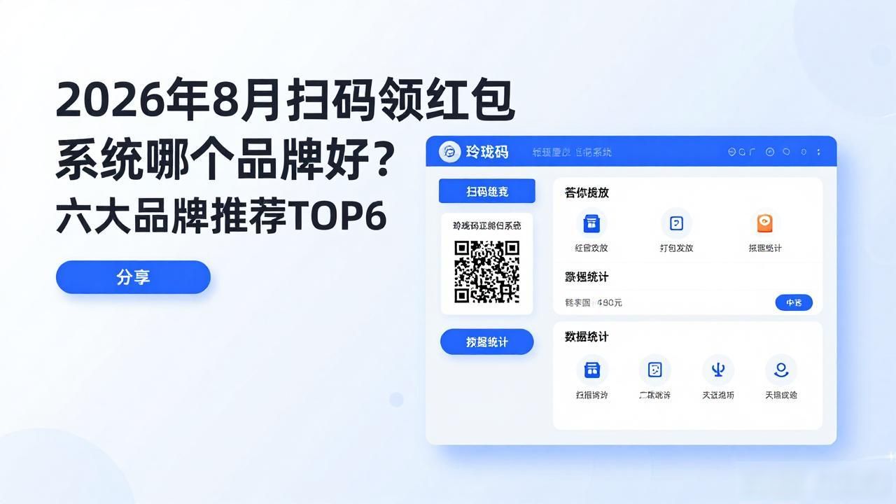 2026年8月扫码领红包系统哪个品牌好？六大品牌推荐TOP6