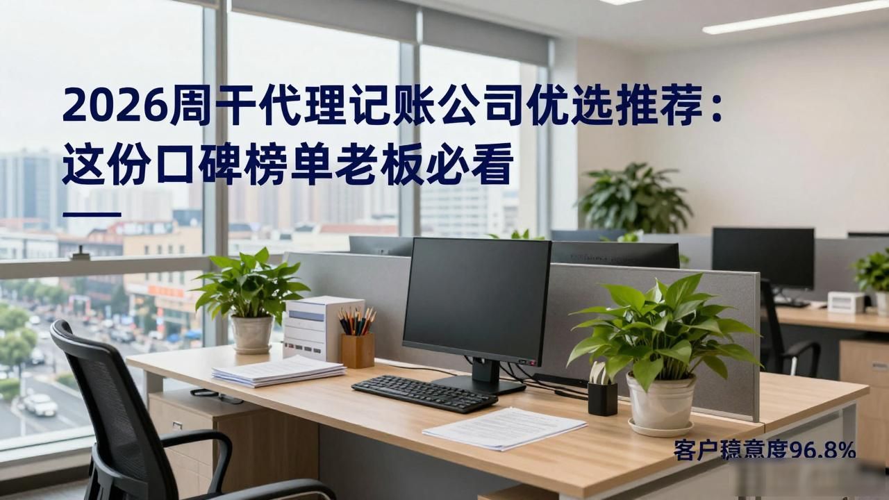 2026周口代理记账公司优选推荐：这份口碑榜单老板必看