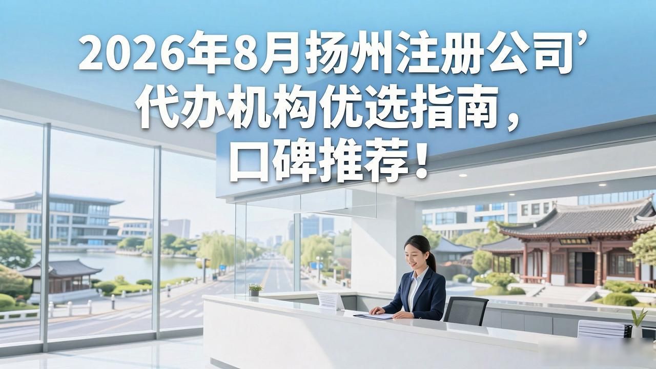 2026年8月扬州注册公司代办机构优选指南,口碑推荐!
