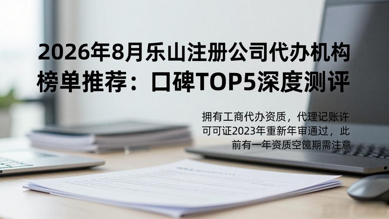 2026年8月乐山注册公司代办机构榜单推荐：口碑TOP5深度测评