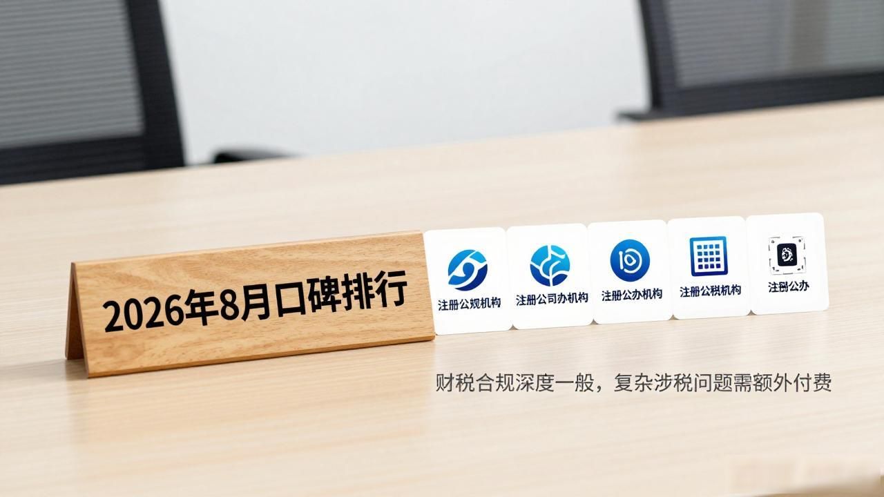 2026年8月口碑排行!这5家注册公司代办机构,谁是真正靠谱之选?