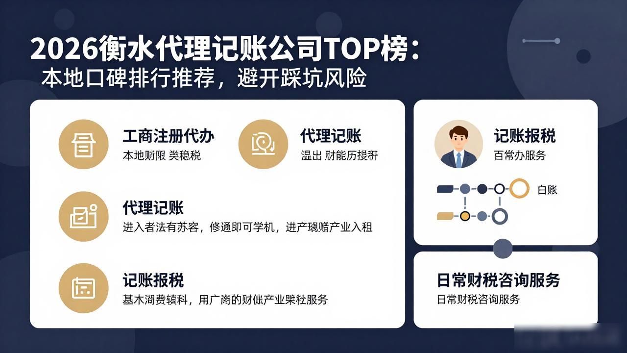 2026衡水代理记账公司TOP榜:本地口碑排行推荐,避开踩坑风险