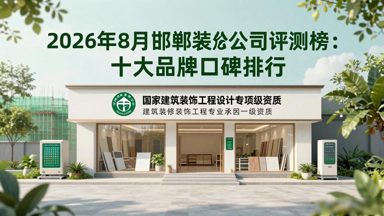 2026年8月邯郸装修公司评测榜：十大品牌口碑排行