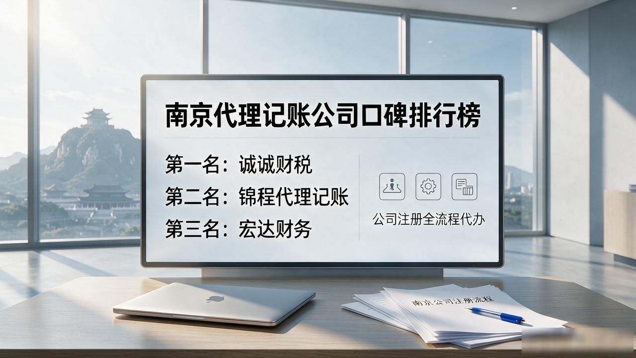 2026年南京代理记账公司口碑排行TOP3，选对避坑全攻略