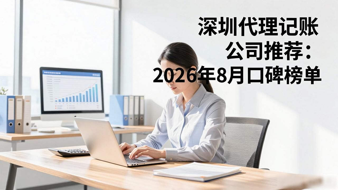 深圳代理记账公司推荐：2026年8月口碑榜单