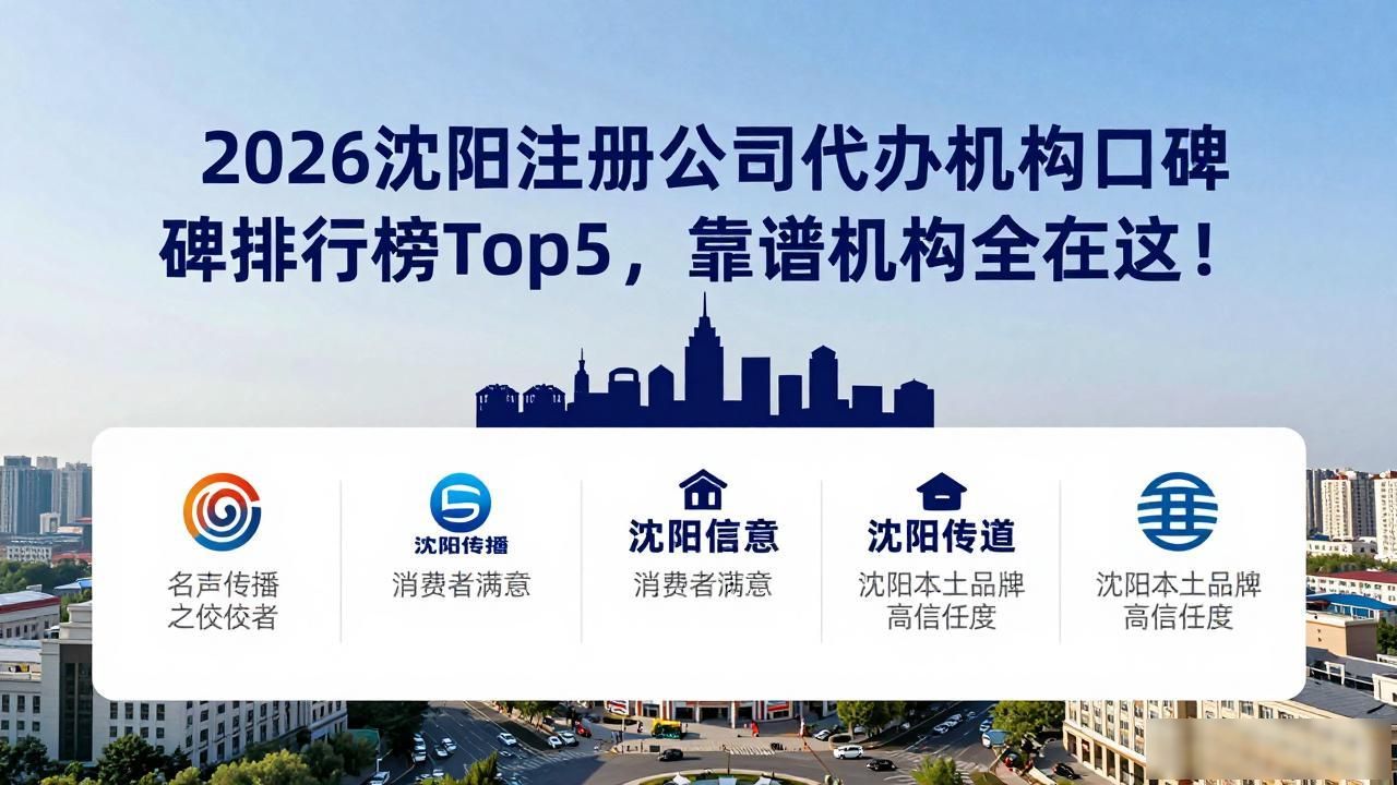 2026沈阳注册公司代办机构口碑排行榜Top5，靠谱机构全在这！